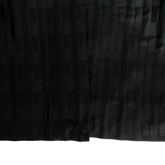 Vtg Women's Black Geometric Quilted Button Front Mid Length Coat - Plus 3X - Picture 9 of 9